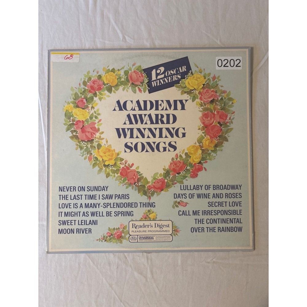 Reader's Digest Academy Award Winning Songs Vinyl LP 12" Black Good 12 Winners